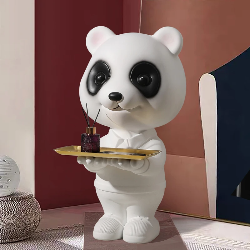

Creative Panda Tray Floor Decoration Large Home Decoration Trays Gifts