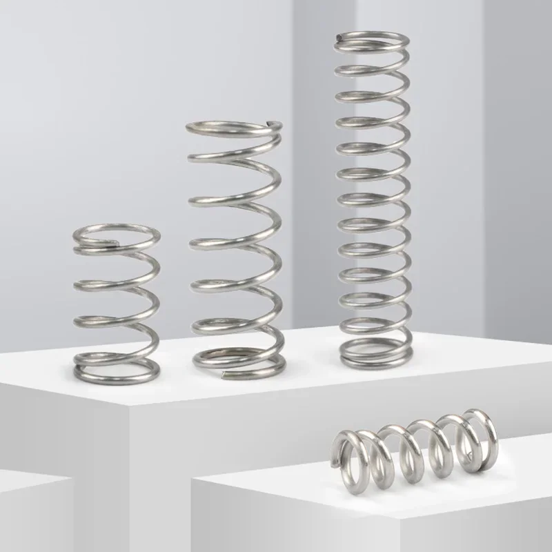 Set Di 10 Molle Di Compressione In Acciaio Inossidabile 304 - Diametro Filo 1,2 Mm, OD 7-22 Mm, Lunghezza 70-100 Mm - Tipo Y Per Riparazioni
