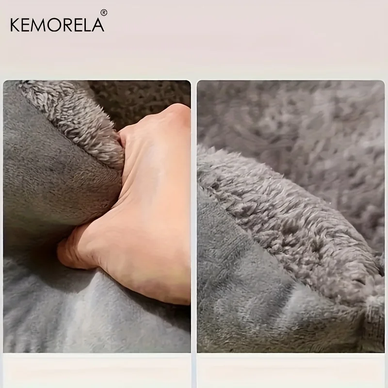 Orthopedic Plush Pet Bed For Dogs And Cats With Backrest_voghion.com