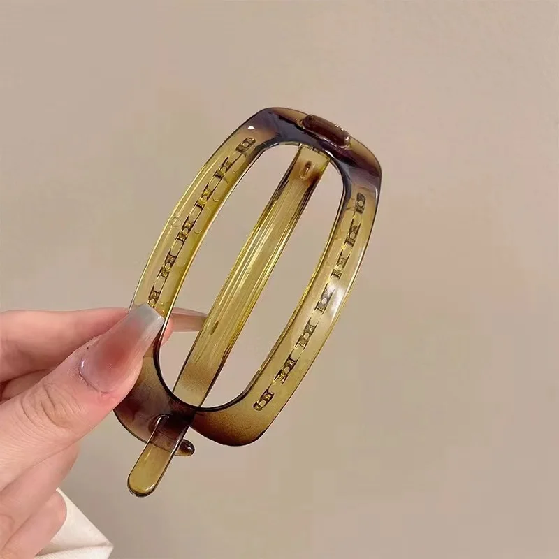 Large Size Duckbill Hair Clip For Women Korean Ponytail Hair Bun Buckle Girls Party Makeup Hairpin Headwear Hair Accessories