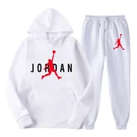 En's automne et hiver nouvelle marque ensemble imprimé, chemise à capuche + pantalon ensemble deux pièces, vêtements de sport décontractés à la mode 3