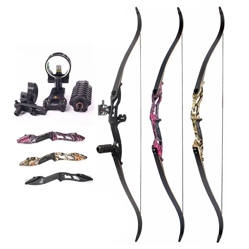 Kit Arc De Chasse Surwolf 60 Pouces - Bois Et Bambou, 20-60 Lbs, Droitier/gaucher