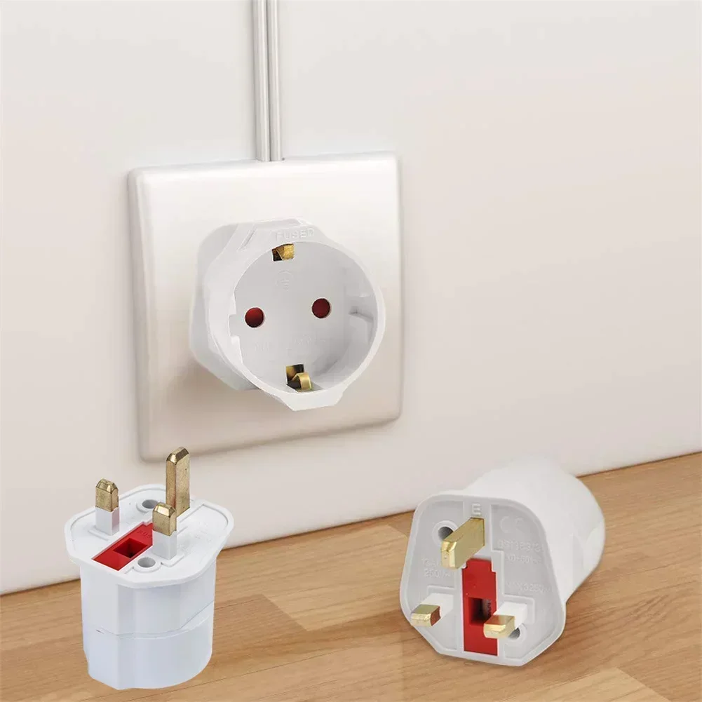 Conversion plug plug conversion socket wall charger adapter universal socket adapter power socket adapter power plug adapter 1pc Power Converter Plugs Adapter English German French Conversion Plug Electrical Equipment Replacement Accessories