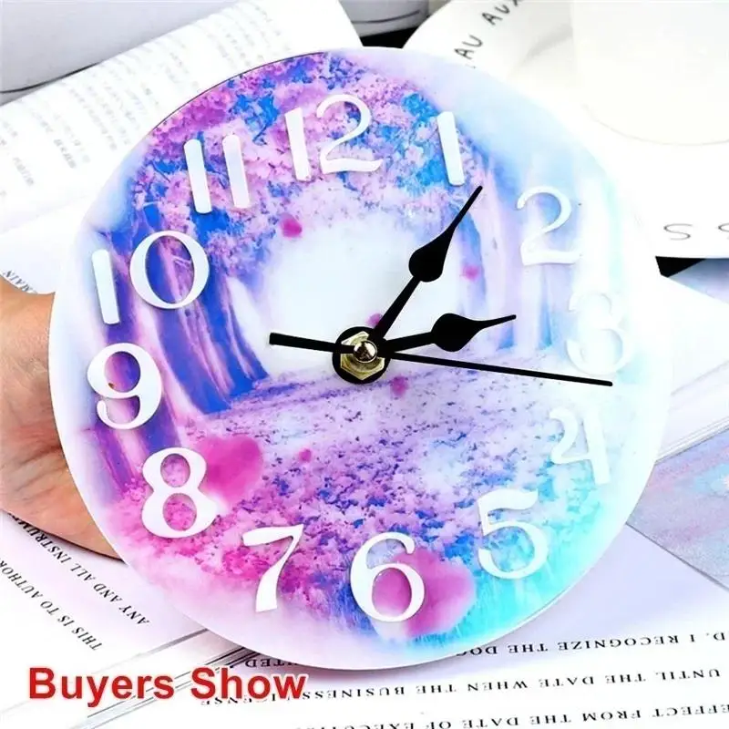 New Creative Clock Silicone Mold For Jewelry Clock Resin Silicone Mold Handmade Tool DIY Epoxy Resin Molds Diy Accessories