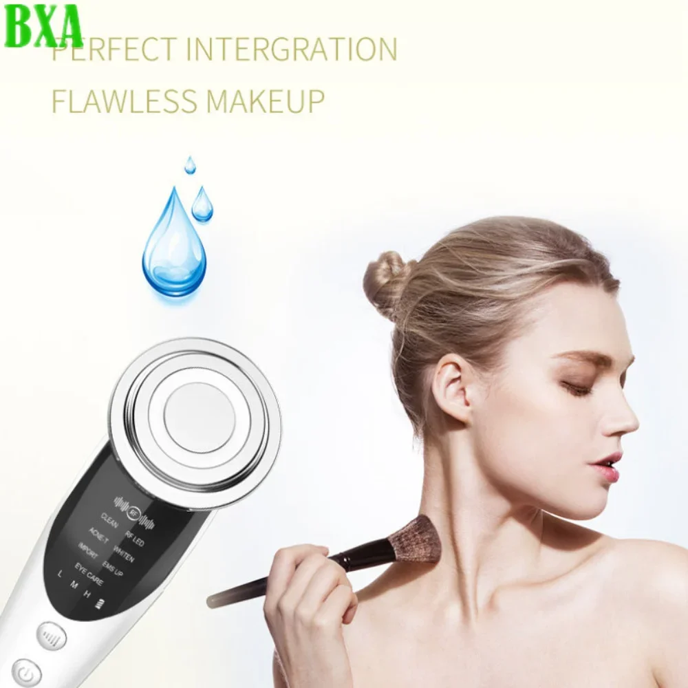 New 7in1 Face Lifting Device EMS LED Light Therapy Skin Rejuvenation Anti Aging Wrinkle Removal Facial Massager Beauty Apparatu
