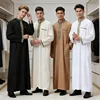 Kaftan Thoub Jubba Thobe Men Muslim Dress Abaya Jubah Caftan Islam Salah Jalabiya Saudi Thawb Clothing Ramadan Gown Middle East