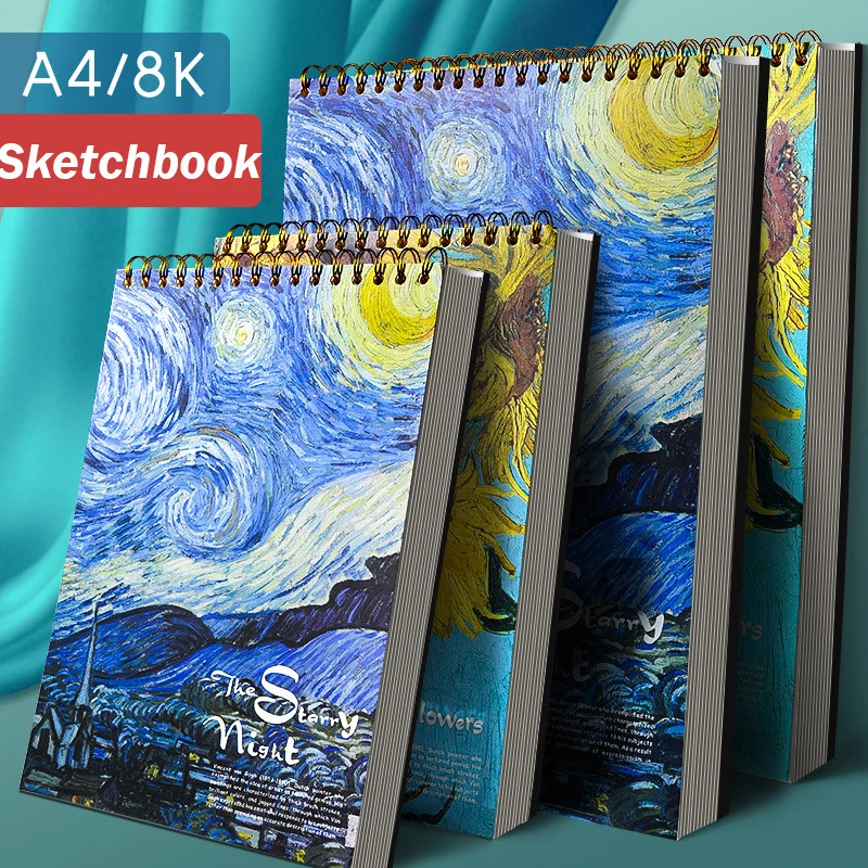 Sketchbooks Diary Kawaii Painting Graffiti Soft Cover Cute Paper Sketchbook Notepad Drawing Notebook Office School Supplies