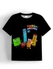 Number Blocks Clothes Child Boy Child T Shirt Outdoor Clothes for Children Boys Wear Tops Short Sleeve Top Shirts Kids T-shirts 1