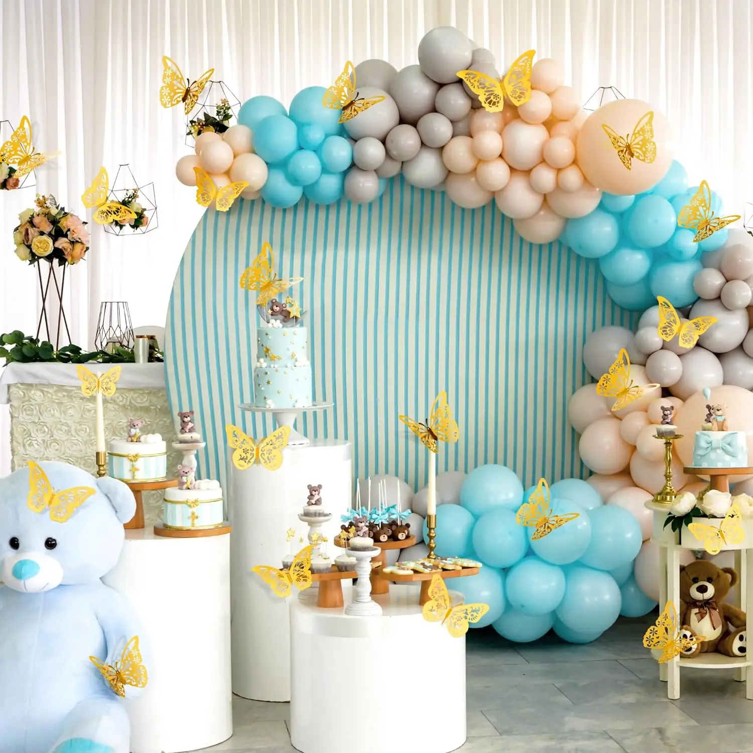 Butterfly Cake Toppers - Assorted Colors for Celebrations and DIY Decor
