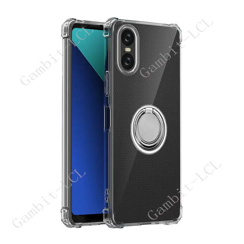 Versatile Ring Holder Phone Case - Durable TPU Soft Silicone Cover