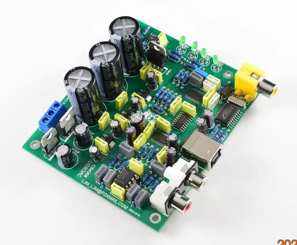 

CS8416 + CS4398 DAC Kit Поддержка USB + Коаксиальная ЦАП Плата