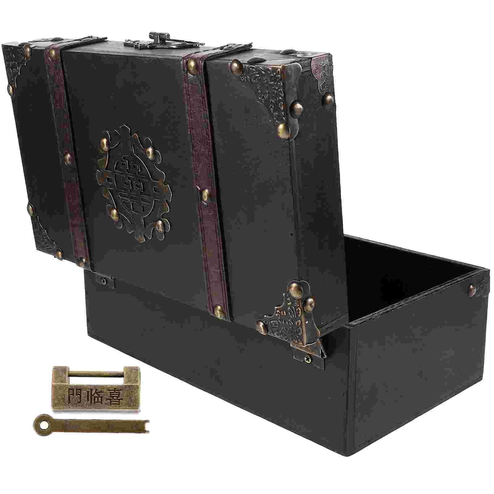 

Decor Wood Jewelry Boxes Wooden Storage Case Organizer with Cover Container Holder Bracelets Travel
