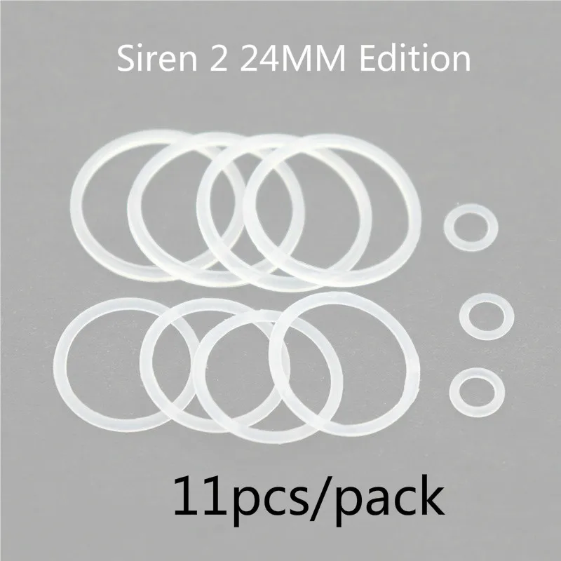 Силиконовое уплотнительное кольцо YUHETEC для Digiflavor Siren 2 24 мм (11 шт./упаковка)/Siren 2 MTL 22 мм атомайзер для электронной сигареты siren v2 gta mtl rta диаметром 22 мм 24 мм с одной катушкой емкостью 2 мл 4 5 мл с регулировкой бака