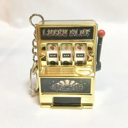 Elegant Keychain Toy: Stylish Slot Machine Fruit Design - Personalized Creative Car Pendant & Gift Accessory - D buckle (Gold)