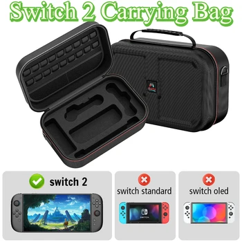Suitable for Switch 2 Oversized Hand-held Single Bag, Convenient Travel Storage Bag with Large Storage Space, Sturdy and Durable 1
