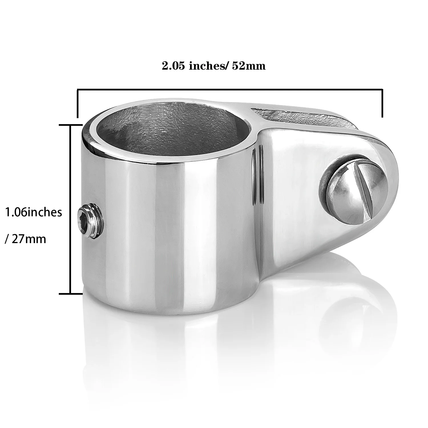 Marine Grade Bimini Top Jaw Slide 316 Stainless Steel Fit for 7/8"（22mm）OD Round Tube, Heavy Duty Boat Hardware