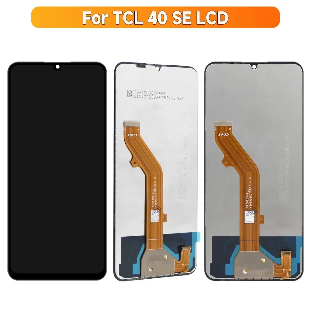 LCD 디스플레이 터치 스크린 디지타이저 어셈블리 교체 부품, TCL 40SE T610K T610 디스플레이용, 6.75 인치