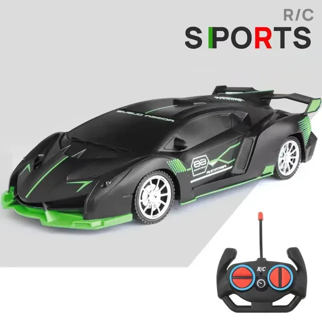 1:18 30M 4Channels RC Car Radio Remote Control Sports Car Model with Led Light High-speed Drift electric Toy for Boys