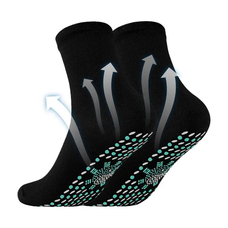Self Heating Socks Magnetic Massage Socks Tour maline Outdoor Breathable Anti-Freezing Warm for Winter Cycling Ski Hiking