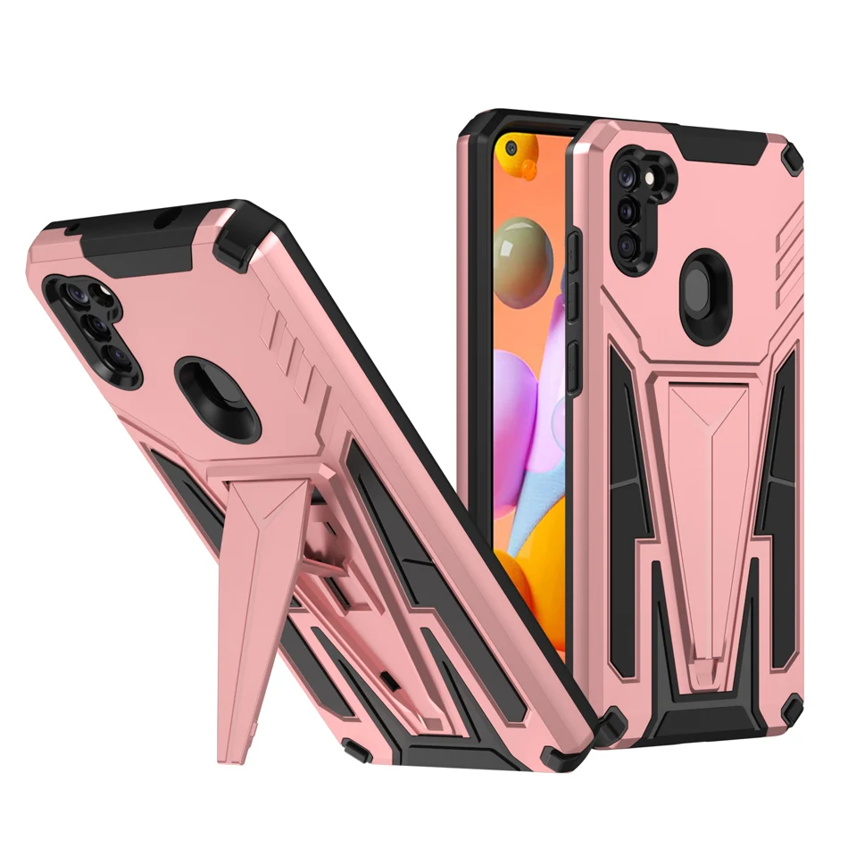 Shockproof Kickstand Phone Case For OPPO A3S A5 A9 A15 Bracket Car Holder Protective Cover For OPPO A5S A7 A12 A15S A35 Realme 2 best case for oppo