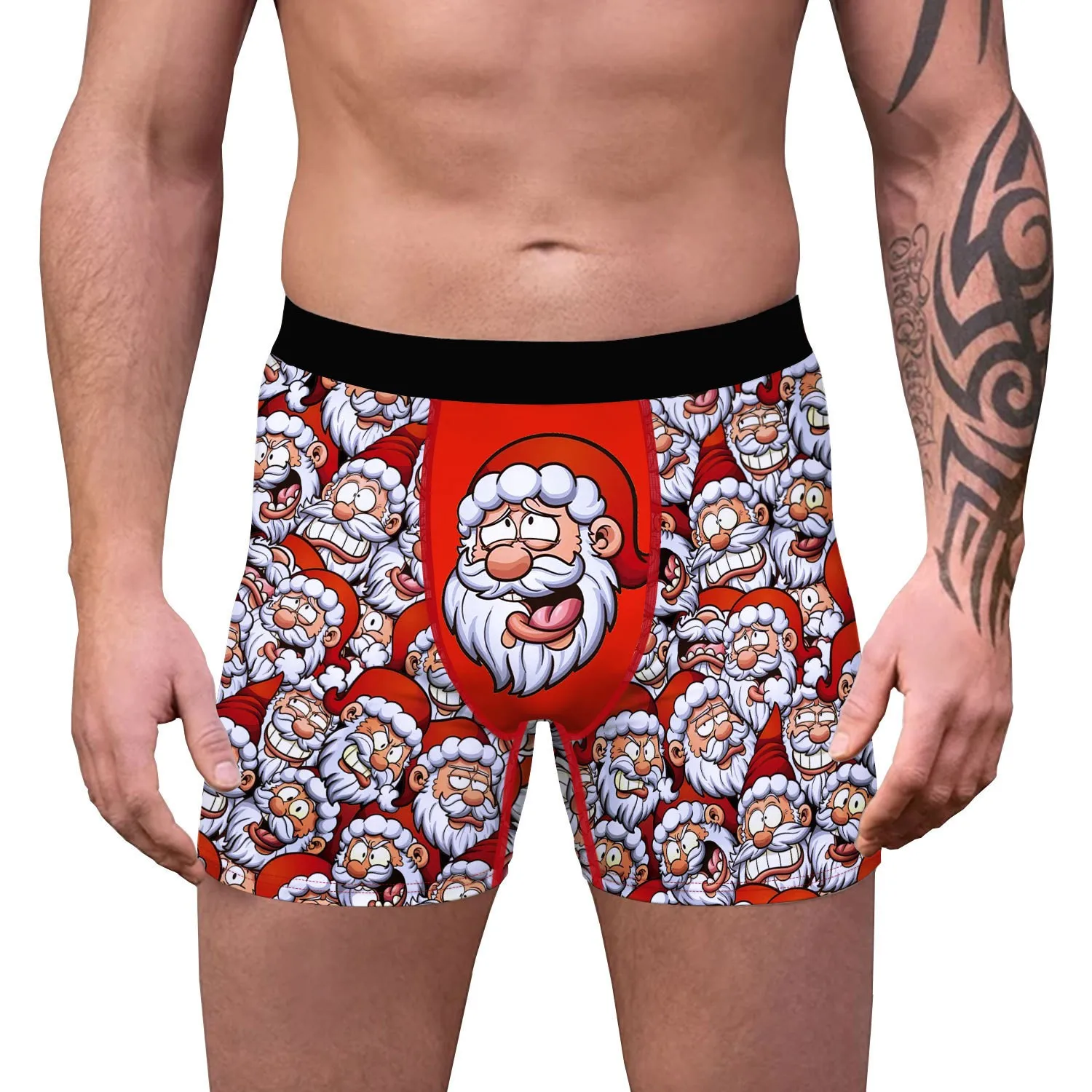 Men's Digital Printed Underwear Boxers Briefs Autumn
