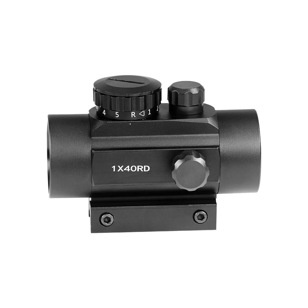 Red Green 1x40 Dot Sight Rifle Scope 11mm and 20mm Rail Hunting Optics Holographic Red Dot Sight Tactical Scope For Gun