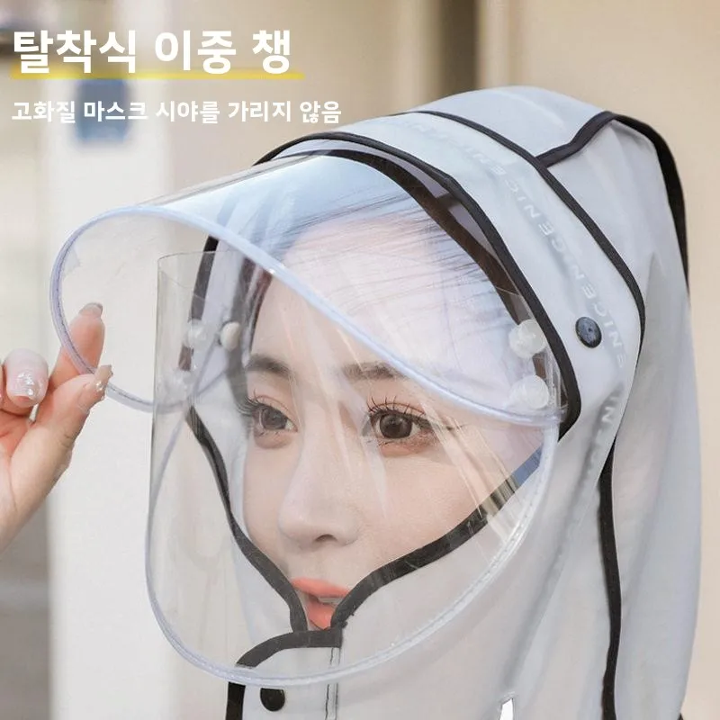 성인용 두꺼운 확장형 휴대용 오토바이 라이딩 비옷, 방수 및 시인성 확보, 전기차에도 편리하게 사용 가능
