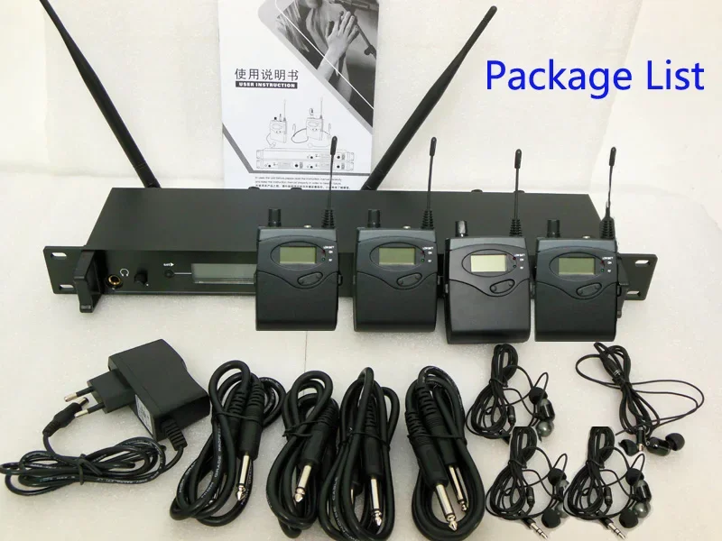 4 Receivers Wireless in-ear ear monitoring Systems UHF PLL 150 meters working distance SR2050 IEM wireless in ear monitor system