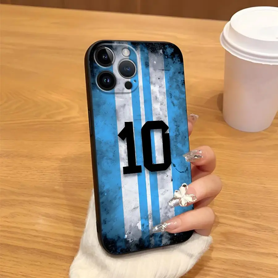 Cool Football Number Soft Back Phone Case Cover