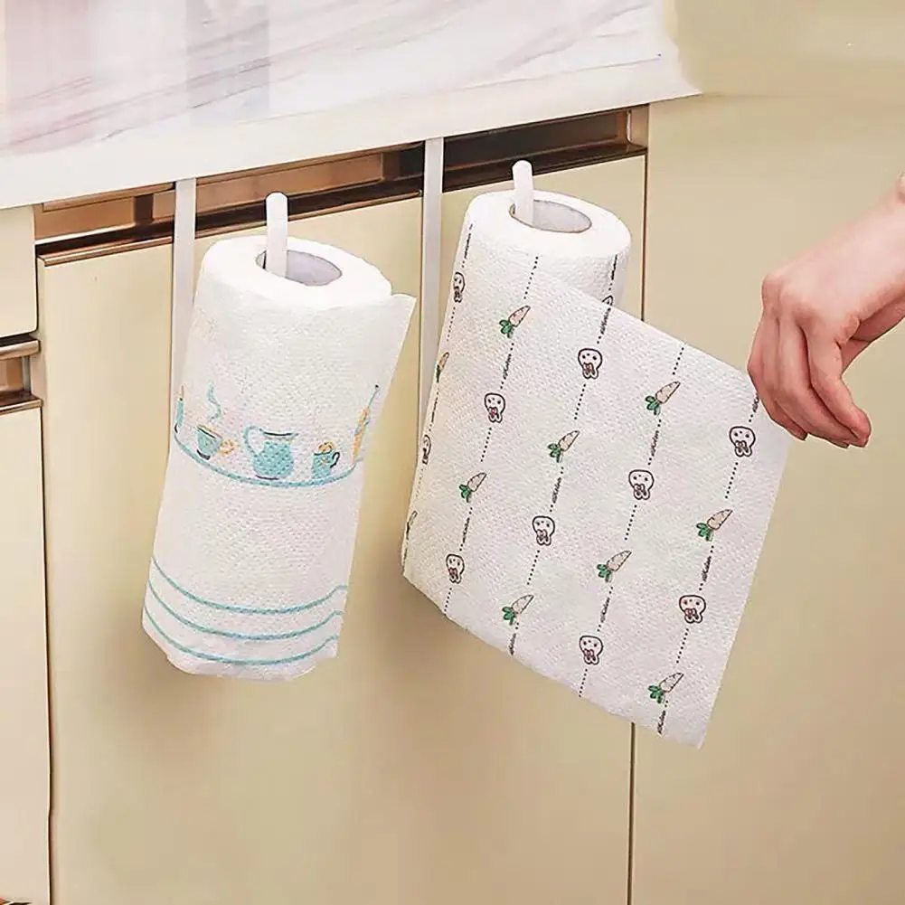 Toilet Paper Holder S-shaped Wrought Iron Punch-free Multi-use Toilet Paper HolderBathroom Towel Rod Washroom Supplies