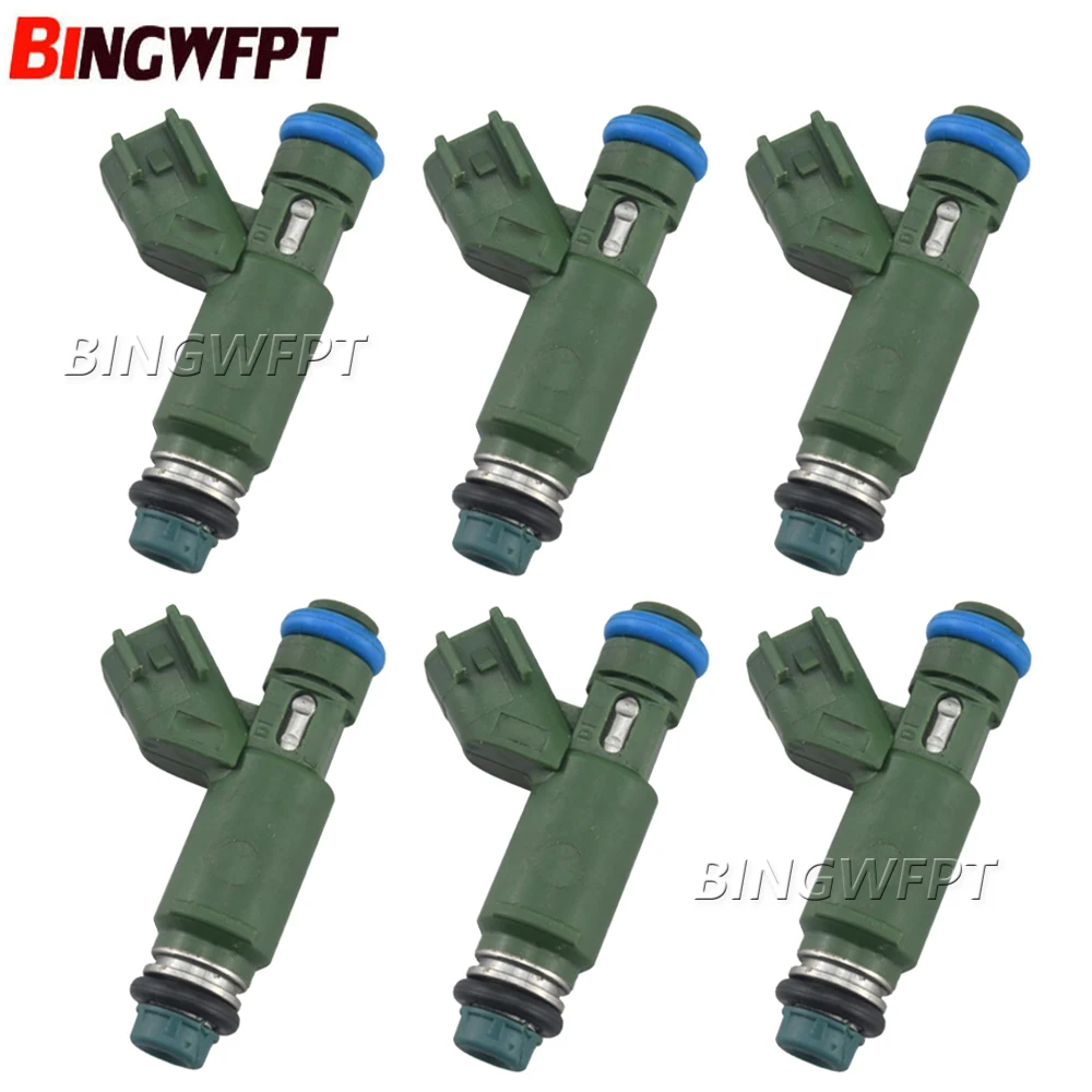 02-08 Jaguar X400 X-Type S-Type AJ25/AJ30 Fuel Injector Set of 6 1X439F593AB OEM