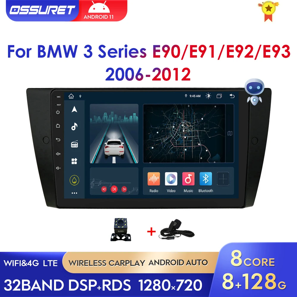 Авторадио для BMW E90 E91 E92 E93 3 серии автомобильное радио мультимедиа GPS-навигация