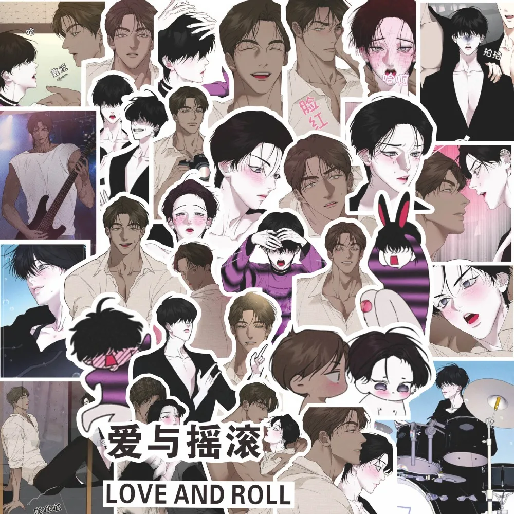 

10/71pcs Korean Cartoon Love and Roll Stickers for Furniture Wall Desk DIY Chair Toy Car Trunk Computer TV Guitar Motorcycle
