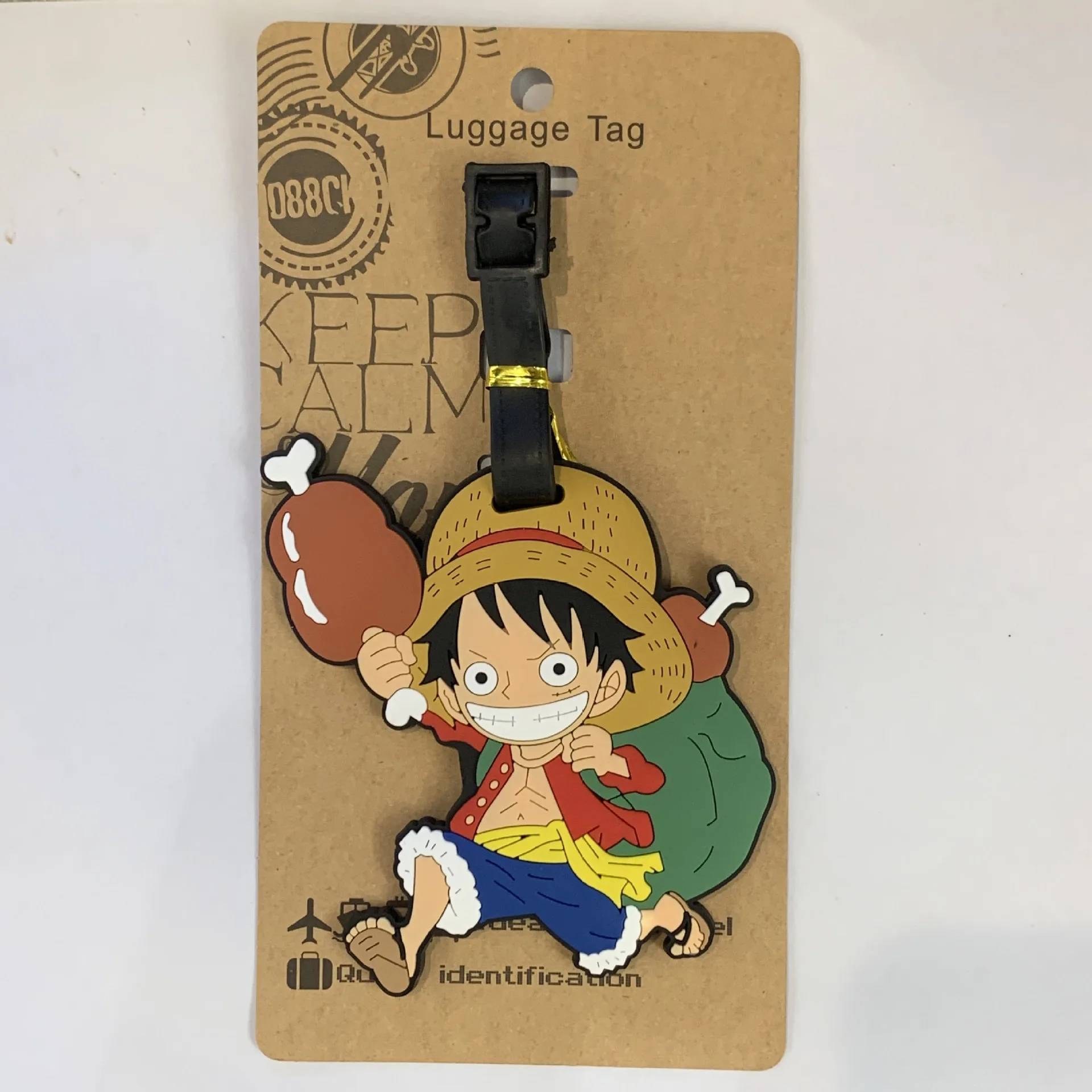 One Piece Cartoon Luggage Tags Ornament Cute Luffy Chopper Silicone Bag Luggage Pendant Travel Suitcase Decoration Accessories - Image 2