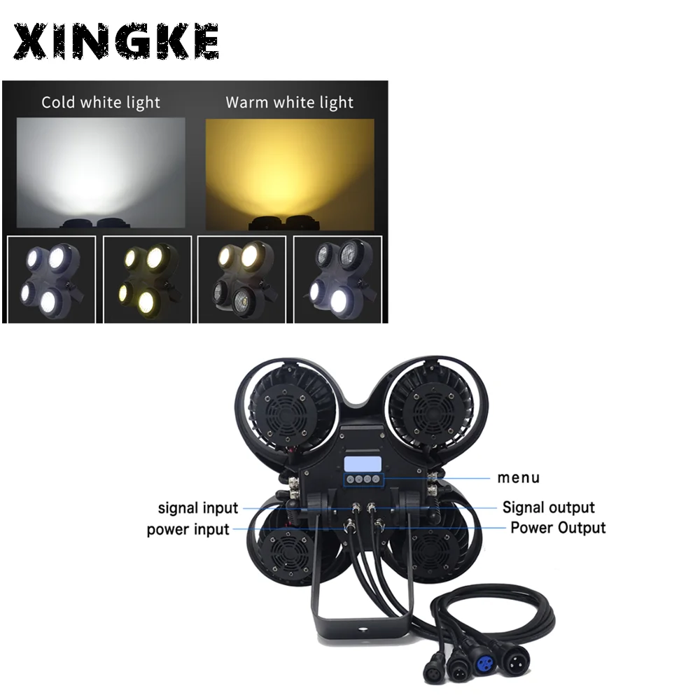 

6 шт./партия, водонепроницаемый светодиодный светильник 4x100 Вт