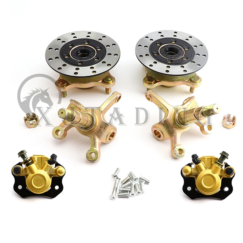 SteeringStrutKnuckleSpindleswith110mmM104STUDWheelHubsBrake