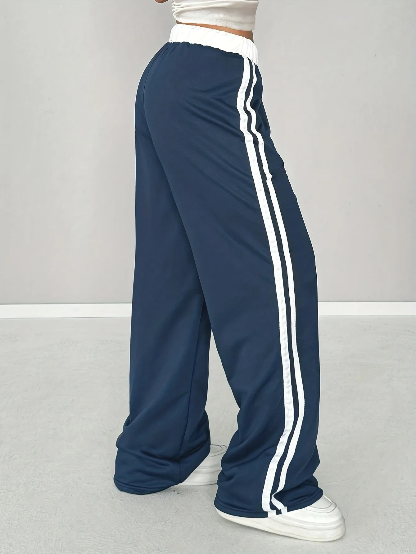 Girls Striped Wide Leg Pants 2