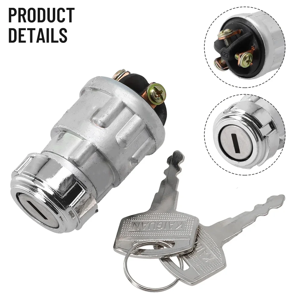 Universal Motorbike Motorcycle Ignition Switch +2 Keys Car Boat Motorcycle Ignitioner Switch Switch Door Locks