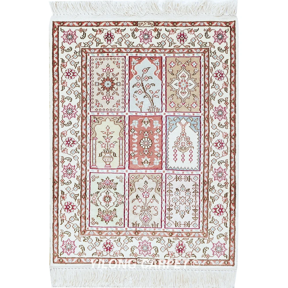 46x61cm 수제 4 계절 디자인 깔개 작은 크기의 화려한 예술 태피스 트리 (HF061B)
