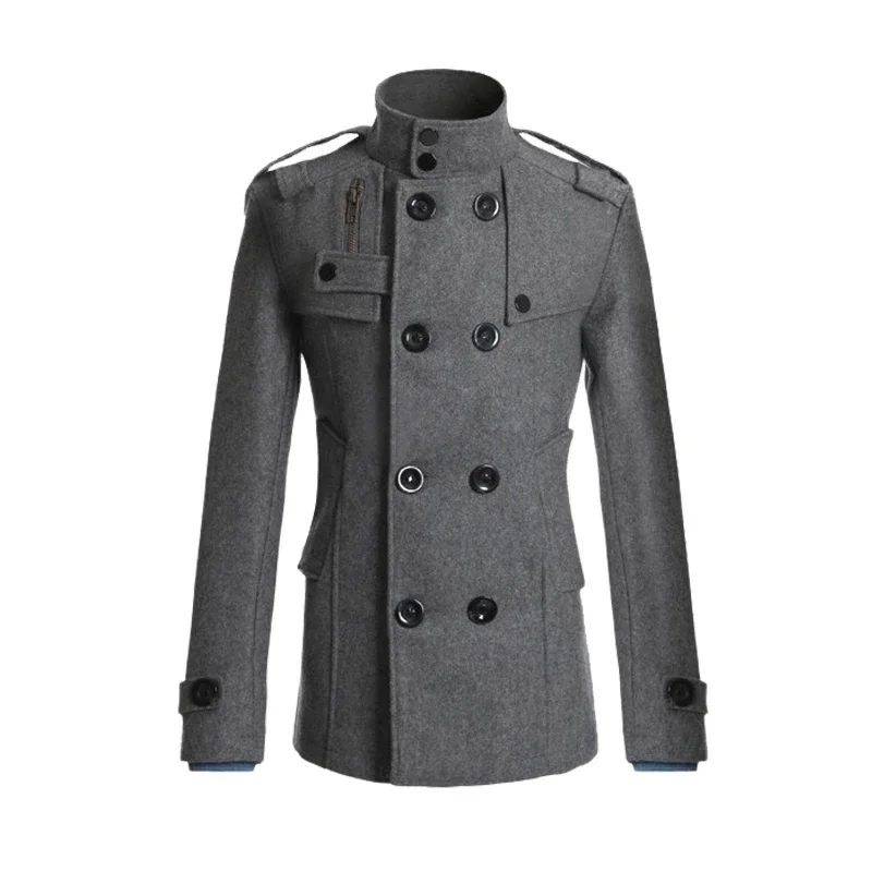 

Men Casual Overcoat Winter Fashion Long Coat Warm Jackets Men Soild Windbreaker Slim Stand-Collar Outerwear Parkas Male Clothing