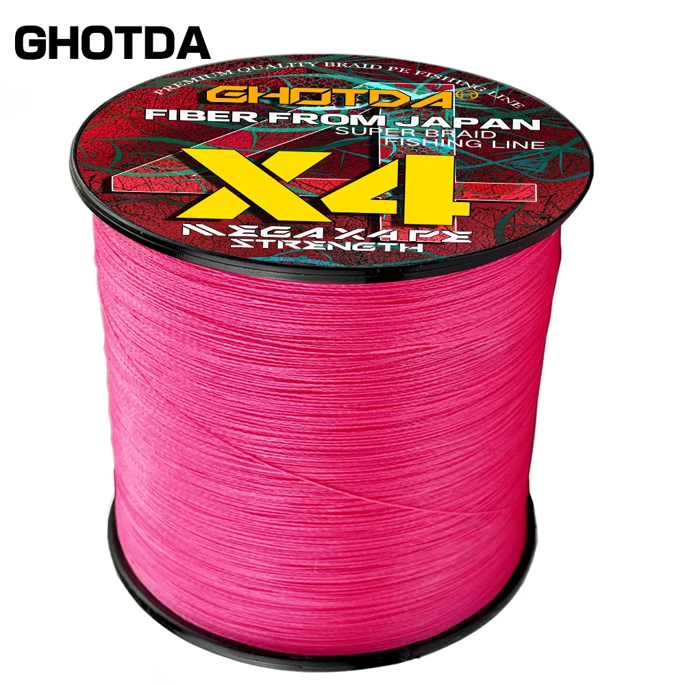 Ghotda Japan 300M 4 Strand PE Braided Fishing Line High Strength Multifilament Fishing Lines for Carp Saltwater