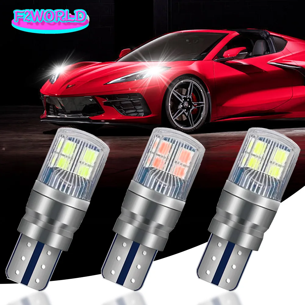 

10 шт., Автомобильные светодиодные лампы T10 W5W T15 W16W