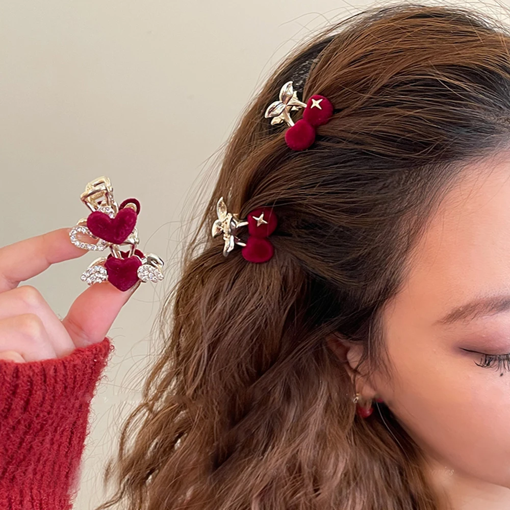 Women Alloy Hairpin Hair Crab Ladies Ponytail Punk Hair Clips Hair Claw Sliver Bow Styling Tools Fashion Hair Accessories Gift