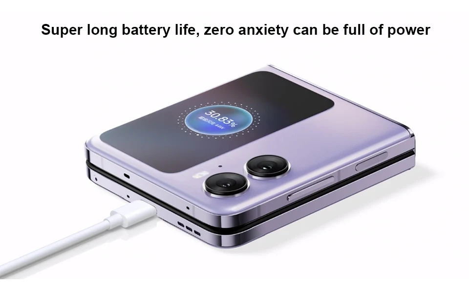 Oppo-find-n2-flip-smartphone-long battery life.