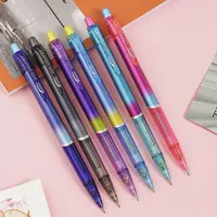 Random 6pcs Creative Rainbow Mechanical Pencil 0.5/0.7mm Replaceable Lead Automatic Pencil Art Painting Sketch Writing Supplies 2