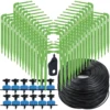 Greenhouse Drip Irrigation Watering System 4-way 3/5mm Irrigation Drip Arrow 2-way Transmitter for Pot Garden Lawn 10set/20set 1