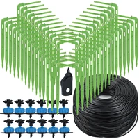 Greenhouse Drip Irrigation Watering System 4-way 3/5mm Irrigation Drip Arrow 2-way Transmitter for Pot Garden Lawn 10set/20set 1