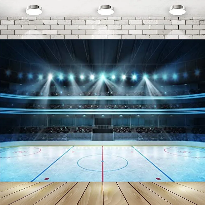 Хоккей Спорт фотография фоны стадион спорт матч фоны фотографии съемка семейный баннер постер украшение Вечерние