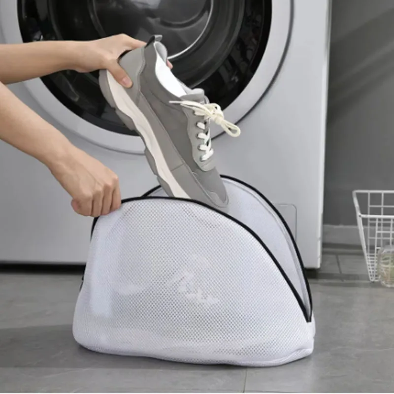 1/2/3pcs Fine Net Laundry Bag Washing Machines Dirty Laundry Basket Thick Travel Shoe Organizer Mesh Bags Bra Clothes Organizer 3