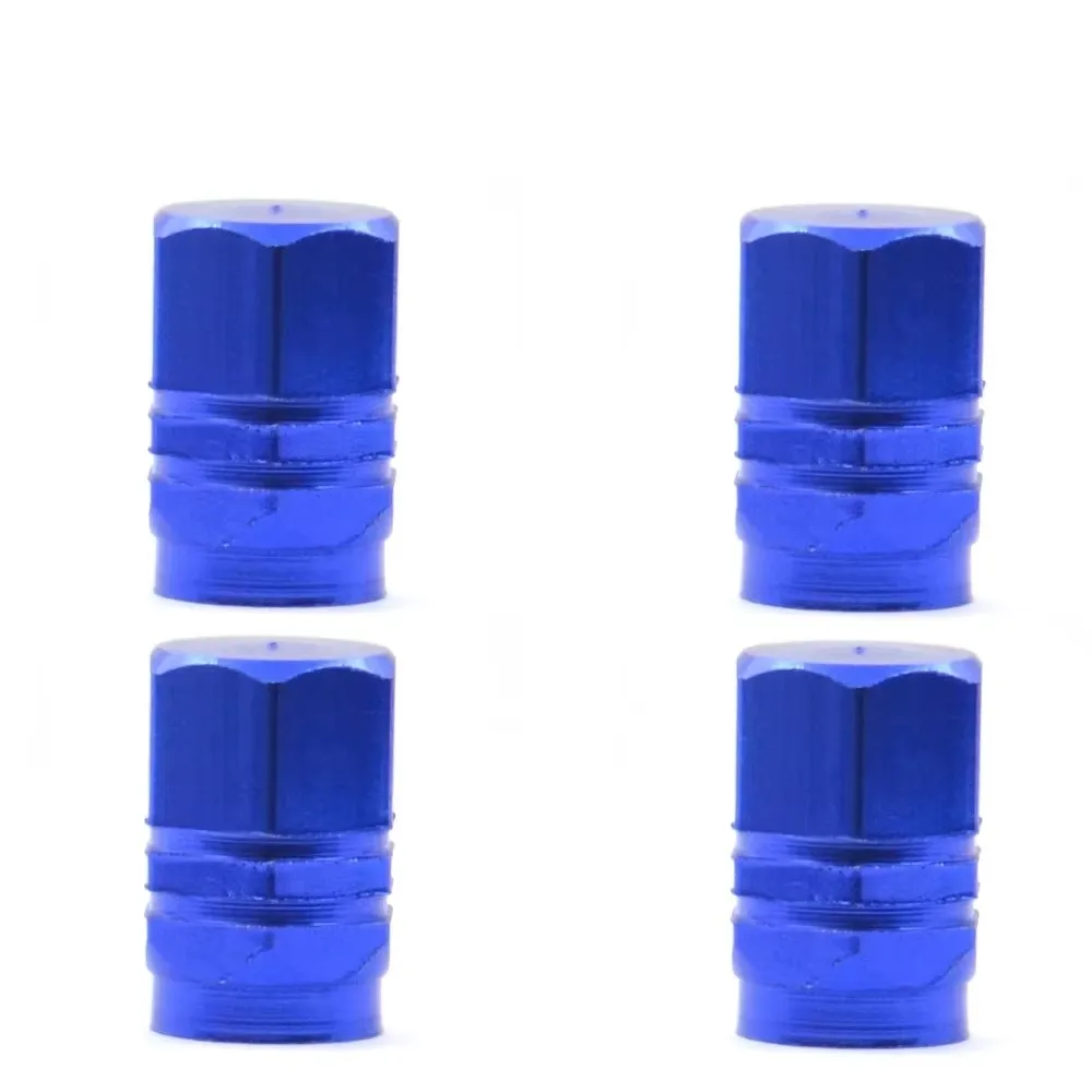 Premium Aluminum Alloy Tire Valve Caps - Set of 4 | Waterproof Wheel Accessories